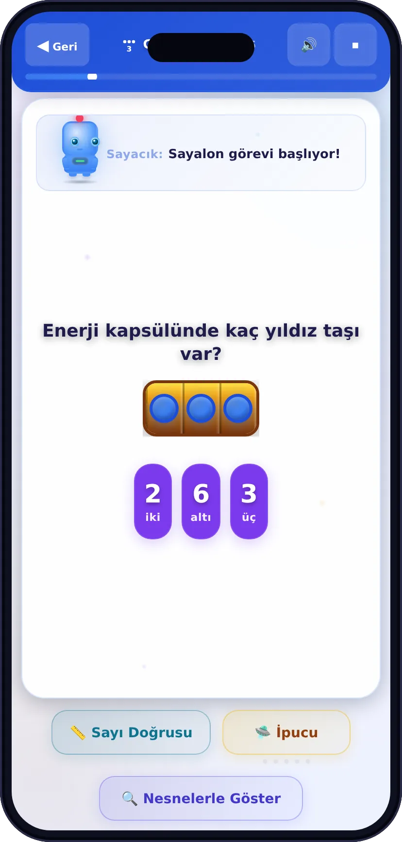Görev sorusu: Enerji kapsülünde kaç yıldız taşı var?